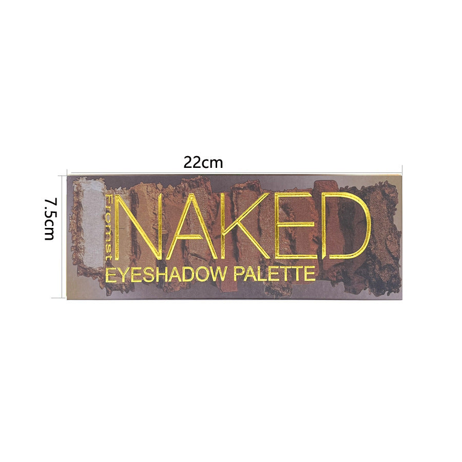 12-Color Handcrafted Matte Eyeshadow Palette - Smoky Earth Tones