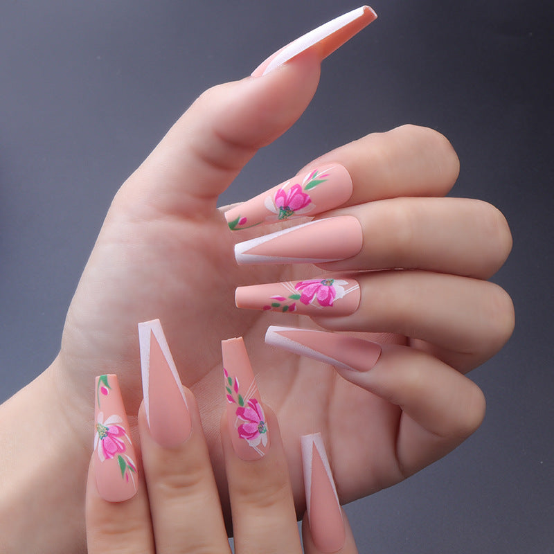 Detachable Long Nail Tips for Elegant Manicures