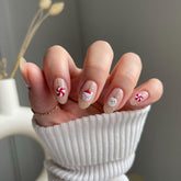 Cute Santa, Snowman, and Windmill Christmas Nails