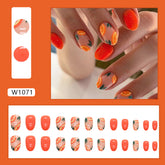 Summer Fresh Orange Nails, Sweet and Spicy, Ins Style