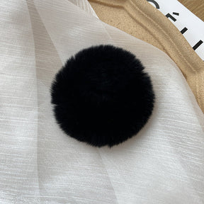 Real Rabbit Fur Hair Tie Winter Fashion Accessory