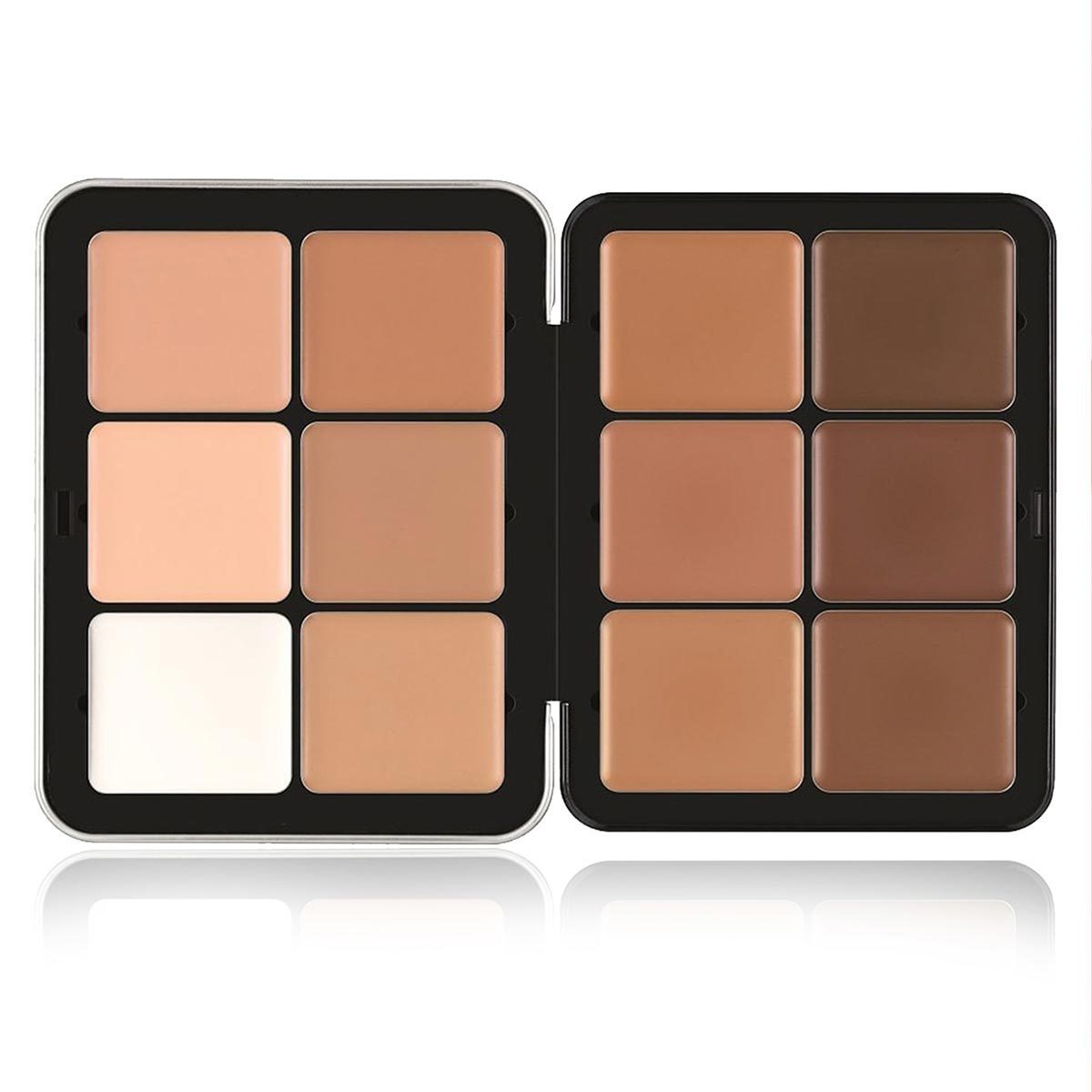 12-Color Concealer Palette - Multi-Use, Long-Lasting