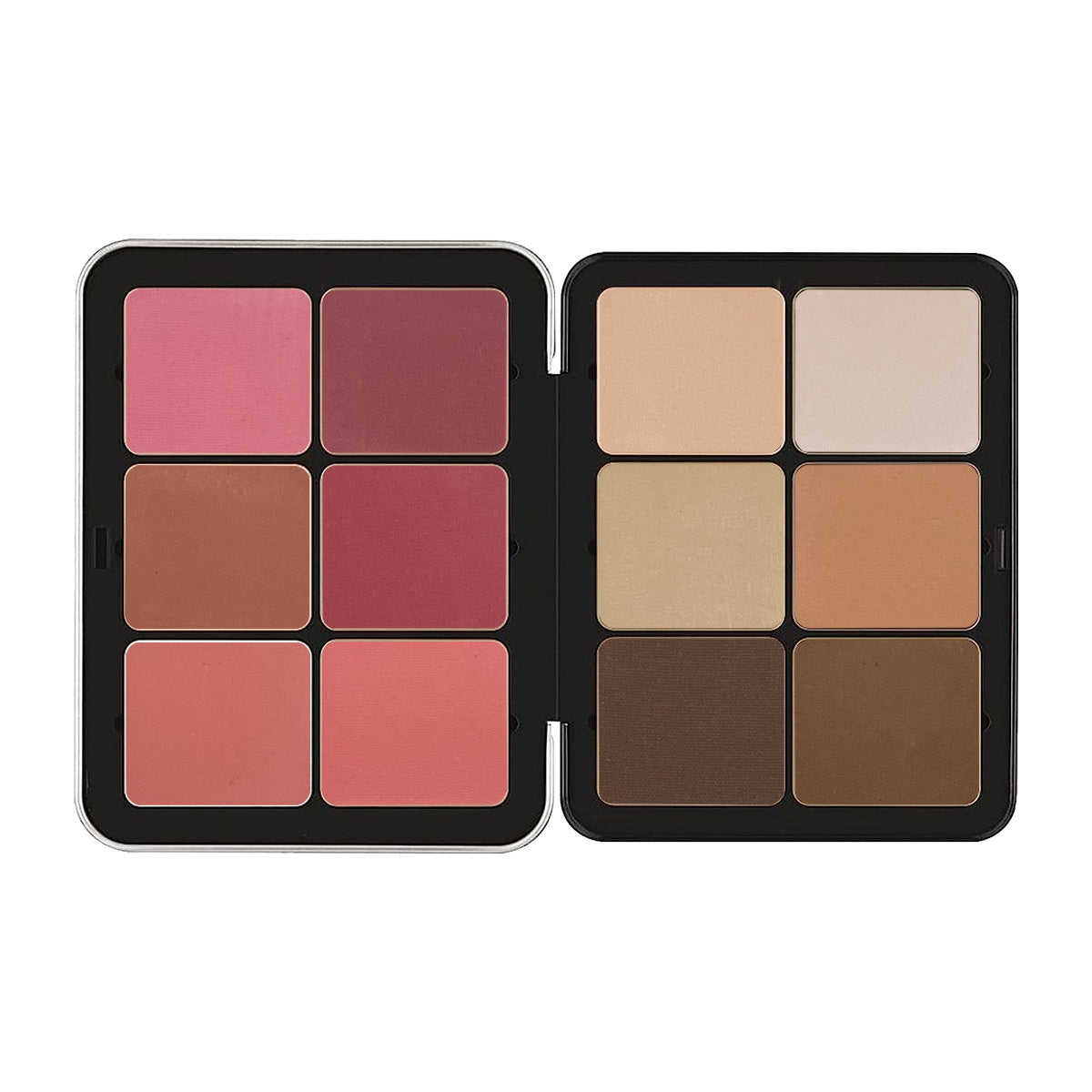 12-Color Blush Palette - Matte & Shimmer, High-End Finis