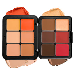 12-Color Blush Palette - Matte & Shimmer, High-End Finis