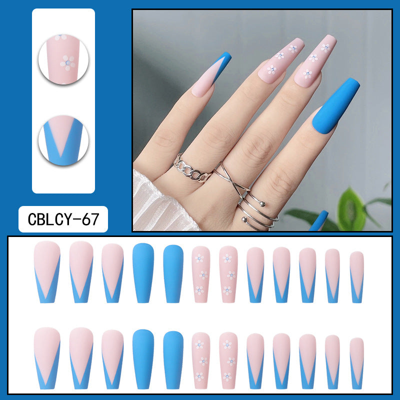 Detachable Long Nail Tips for Elegant Manicures