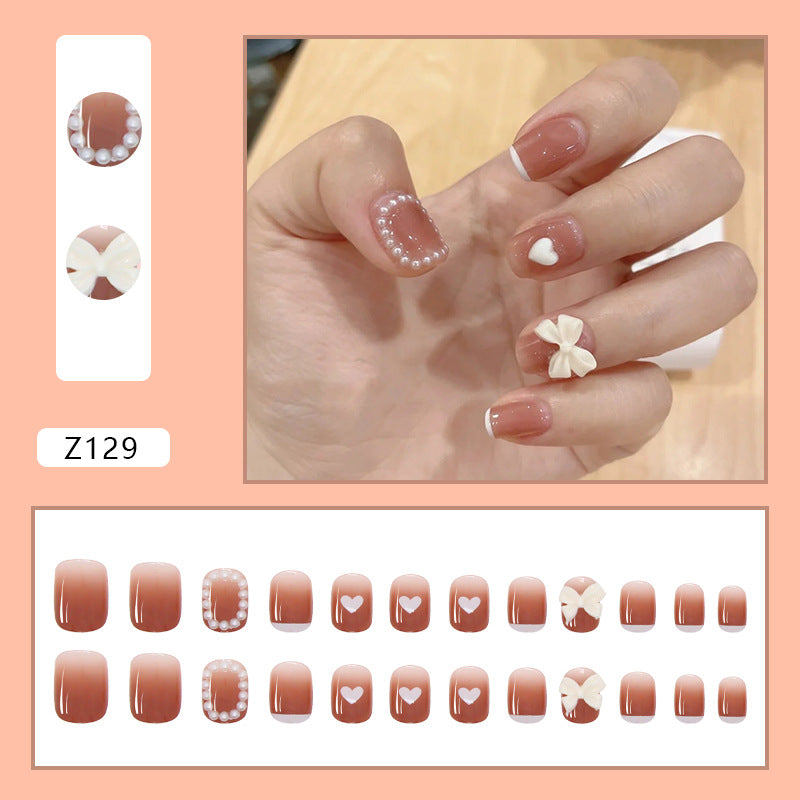 Butterfly Pearl Nail Tips, Quick 2-Minute Application