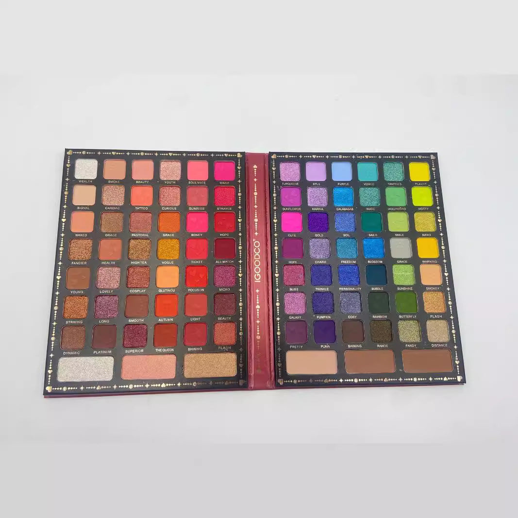 90-Color Matte & Shimmer Eye Shadow Palette - Stage Makeup