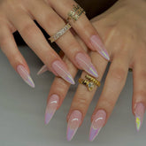 Purple Aurora French Nail Tips for Elegance