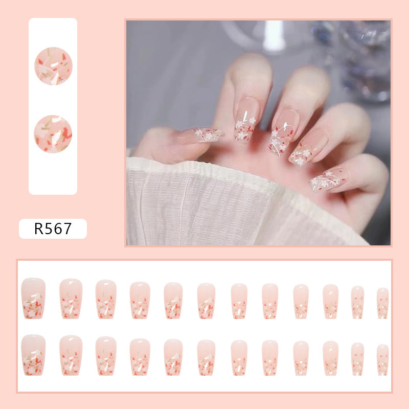 Chic French Manicure Acrylic Nail Tips, 24 Pieces Box, Direct from Factory