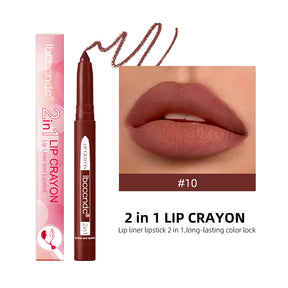 2-in-1 Long-Lasting Matte Lip Pencil