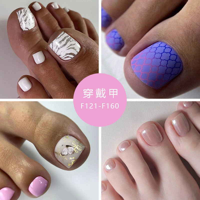 Adorable Pink Toe Nails, Aurora Finish for Feet