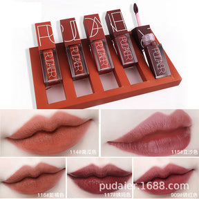 Pudaier Matte Velvet Liquid Lipstick - Long-Lasting, Hydrating