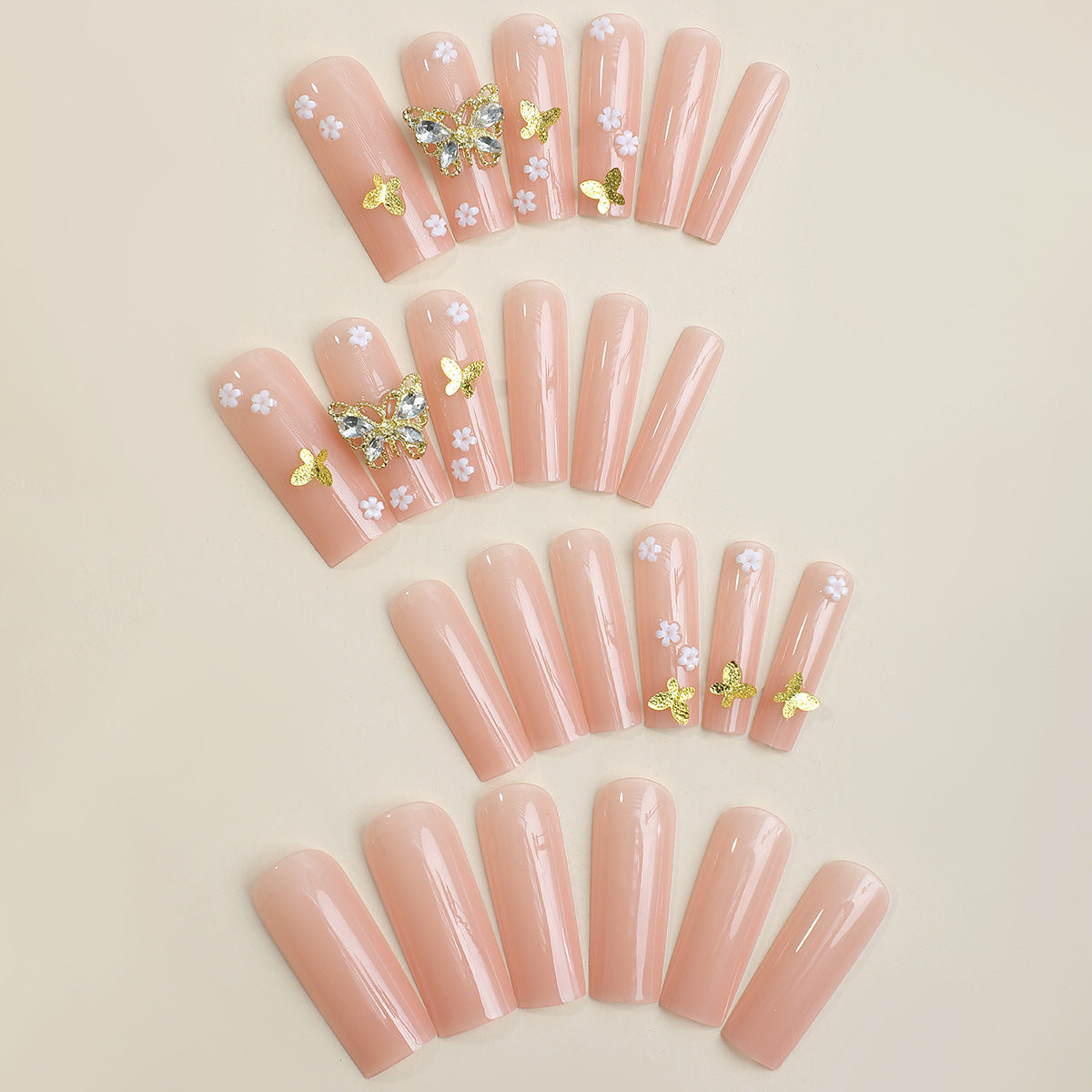 Luxury Extra Long French Nail Tips with Detachable Design