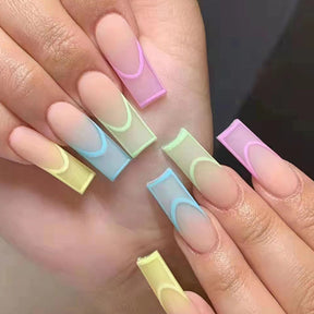 Colorful Long Ballet Nails - Removable (Wholesale)