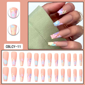 Removable Nail Extensions, Elegant Ballet Style