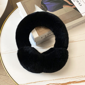 Warm Real Rabbit Fur Ear Muffs - Winter Accessory