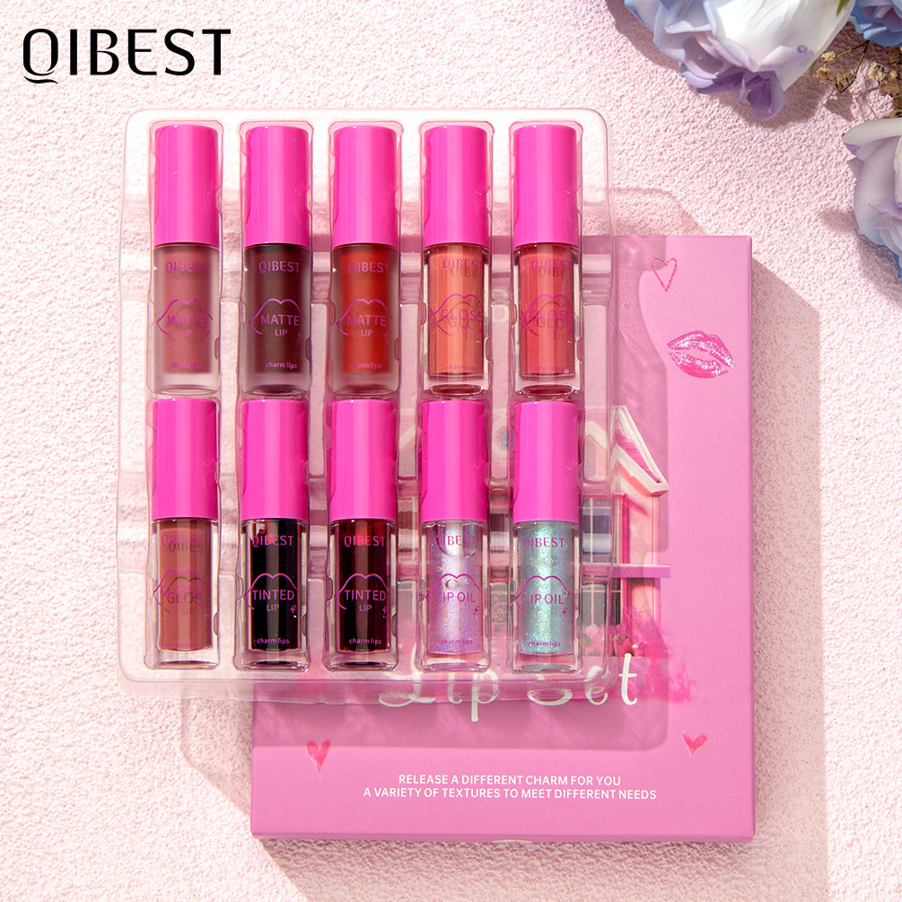 Moisturizing Lipstick and Lip Oil Set