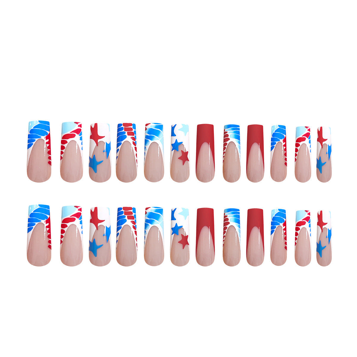 Independence Day Handmade Removable Nail Stickers