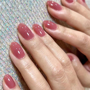 24-Piece Classic Solid Color Wearable Nail Tips