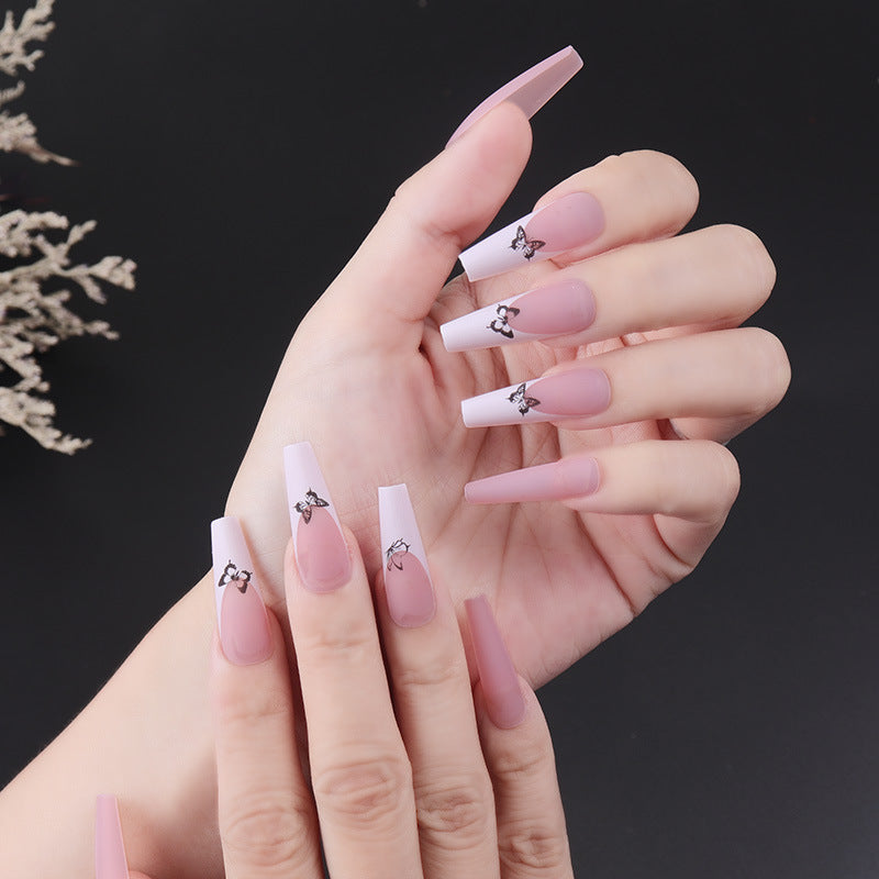 Detachable Long Nail Tips for Elegant Manicures