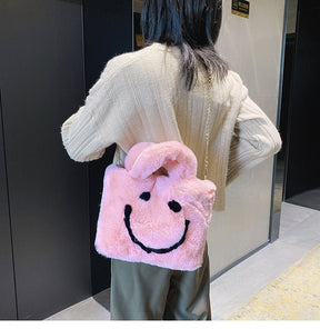 Cute Fuzzy Shoulder Bag Women's Fall Fashion