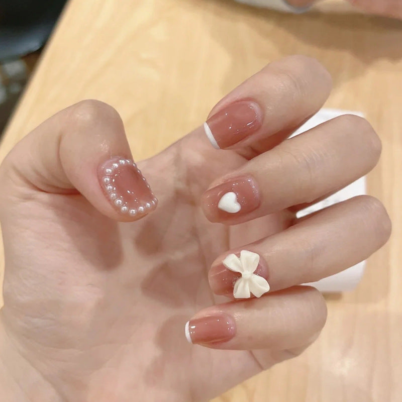 Butterfly Pearl Nail Tips, Quick 2-Minute Application