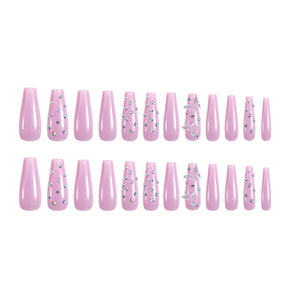 Butterfly Glitter Rhinestone French Nail Stickers