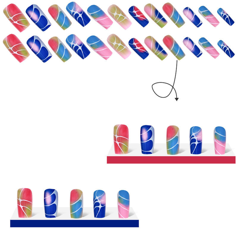 Square Gradient Nail Tips