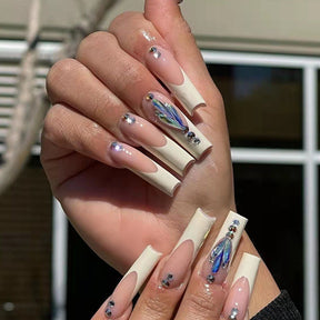 Long Ballet-Style Pre-Made Nail Extensions