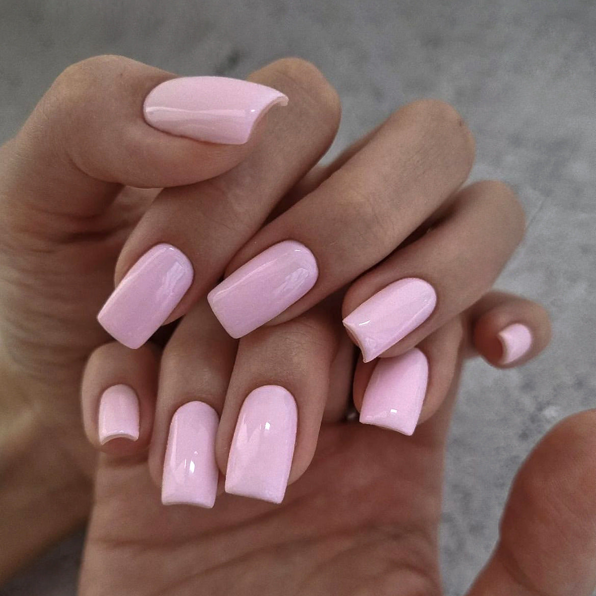 Rectangular Pink Premium Removable Nails