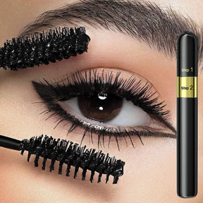 4D Silk Fiber Mascara Waterproof Mascara For Eyelash Extension Black Thick Lengthening Eye Lashes