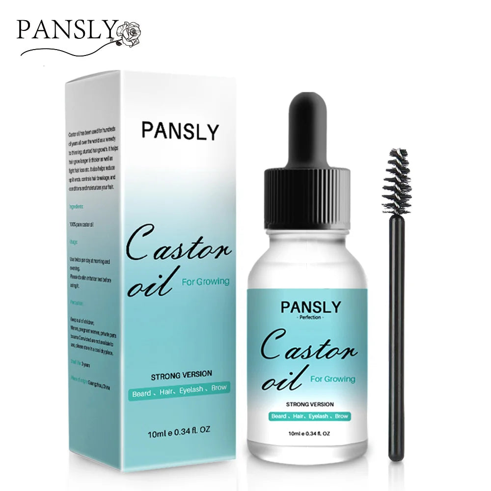 Castor Oil Eyelash Growth Serum Longer Fuller Eyelash Enhancer Eyebrow Lashes Lifting Treatment