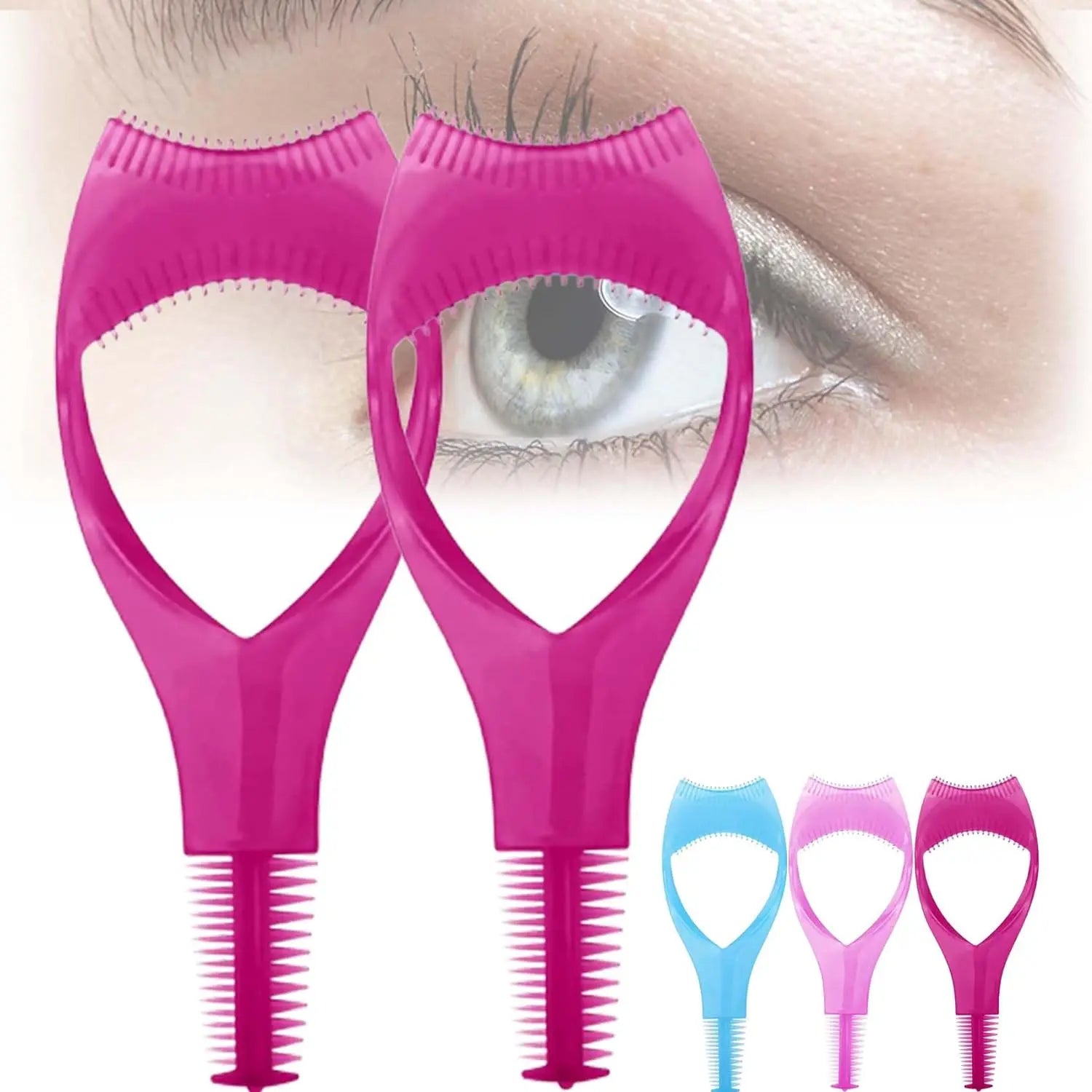 Professional Three-in-One Eyelash Card Three-dimensional Extension Grafting Aid Mascara Applicator