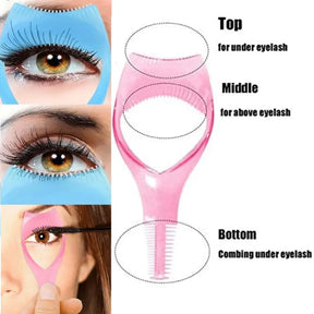 Professional Three-in-One Eyelash Card Three-dimensional Extension Grafting Aid Mascara Applicator