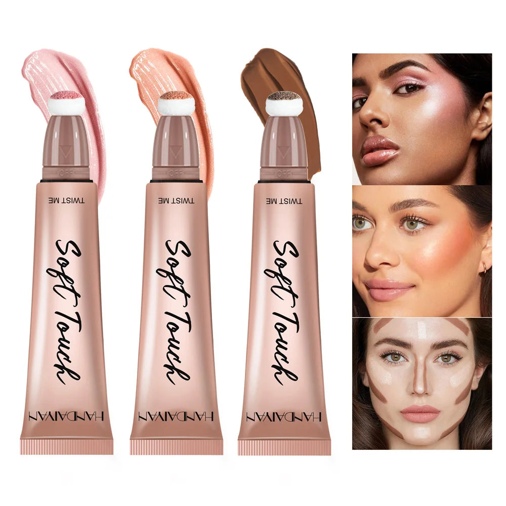 Liquid Blush Highlighter Multifunctional Long-Lasting Face Pigmentation Lightweight Silky Texture