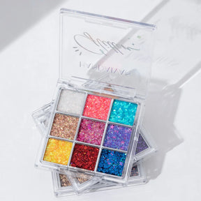 9 Color Glitter Eye Shadow Pallete Pigment Professional Eye Makeup Palette