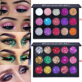 Color Glitter Eye Shadow Pallete Pigment Professional Eye Makeup Palette Long-lasting Make Up