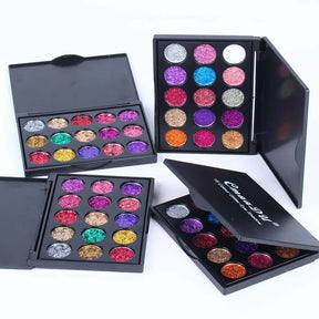 Color Glitter Eye Shadow Pallete Pigment Professional Eye Makeup Palette Long-lasting Make Up