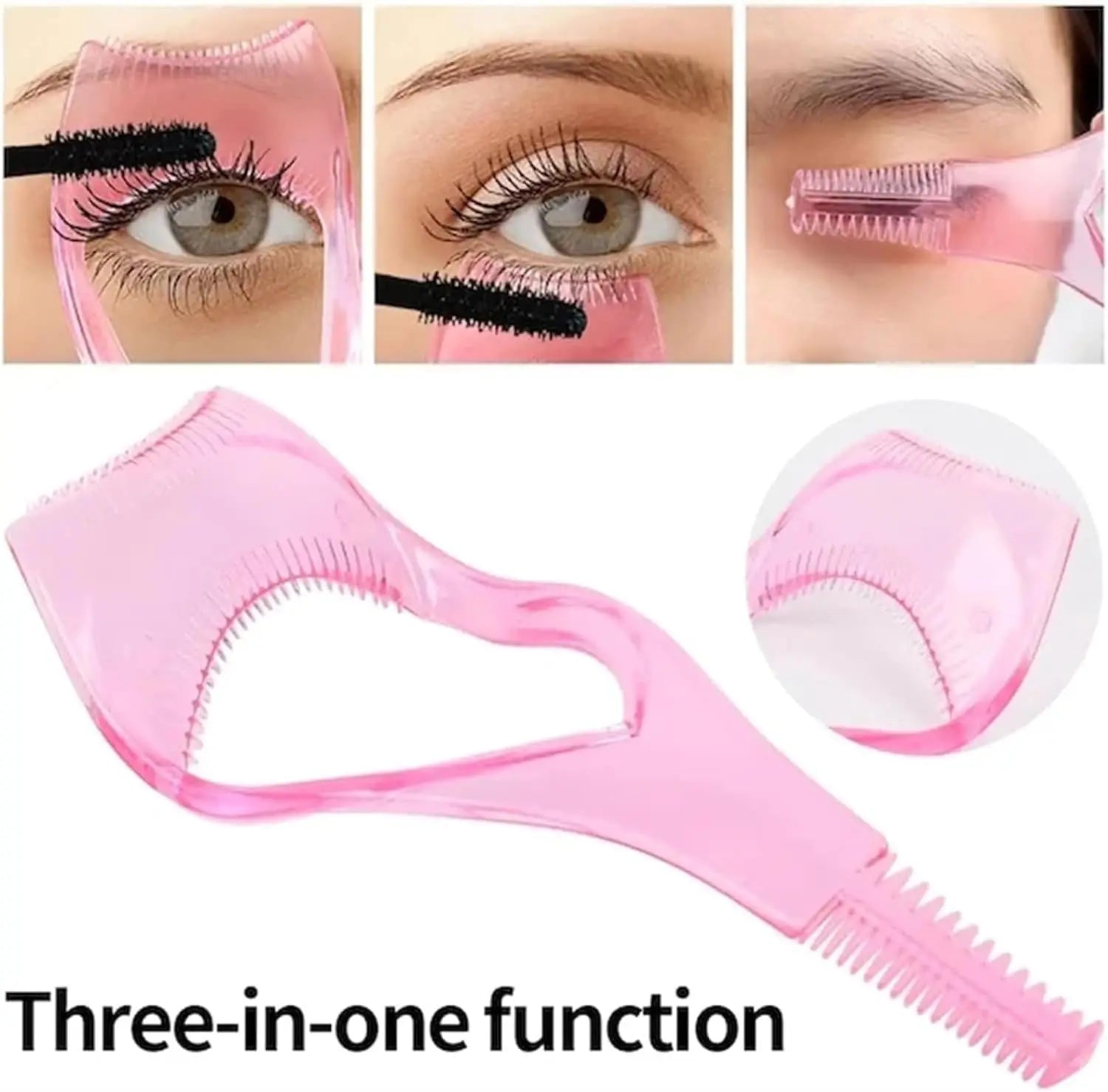 Professional Three-in-One Eyelash Card Three-dimensional Extension Grafting Aid Mascara Applicator