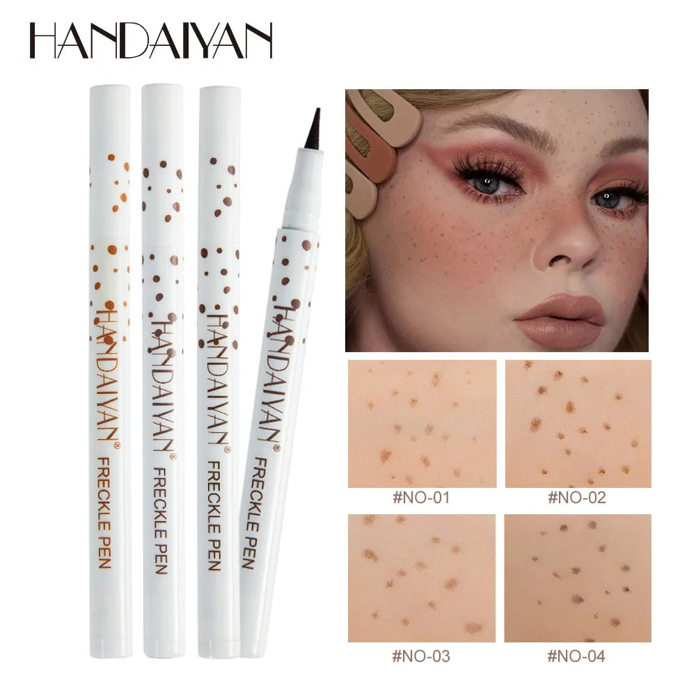 Natural Freckle Pen Waterproof Face Light Brown/Dark Eyeliner Dot Spot Pen Cosmetic